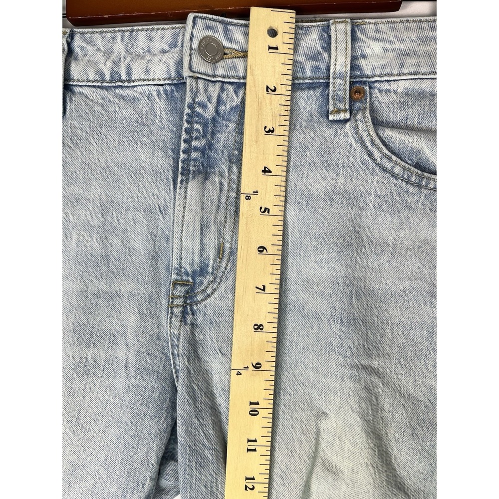 GAP Sz 10 30 Universal Slim Boyfriend Jeans Distressed Light Quincy Blue Stretch - Picture 5 of 10